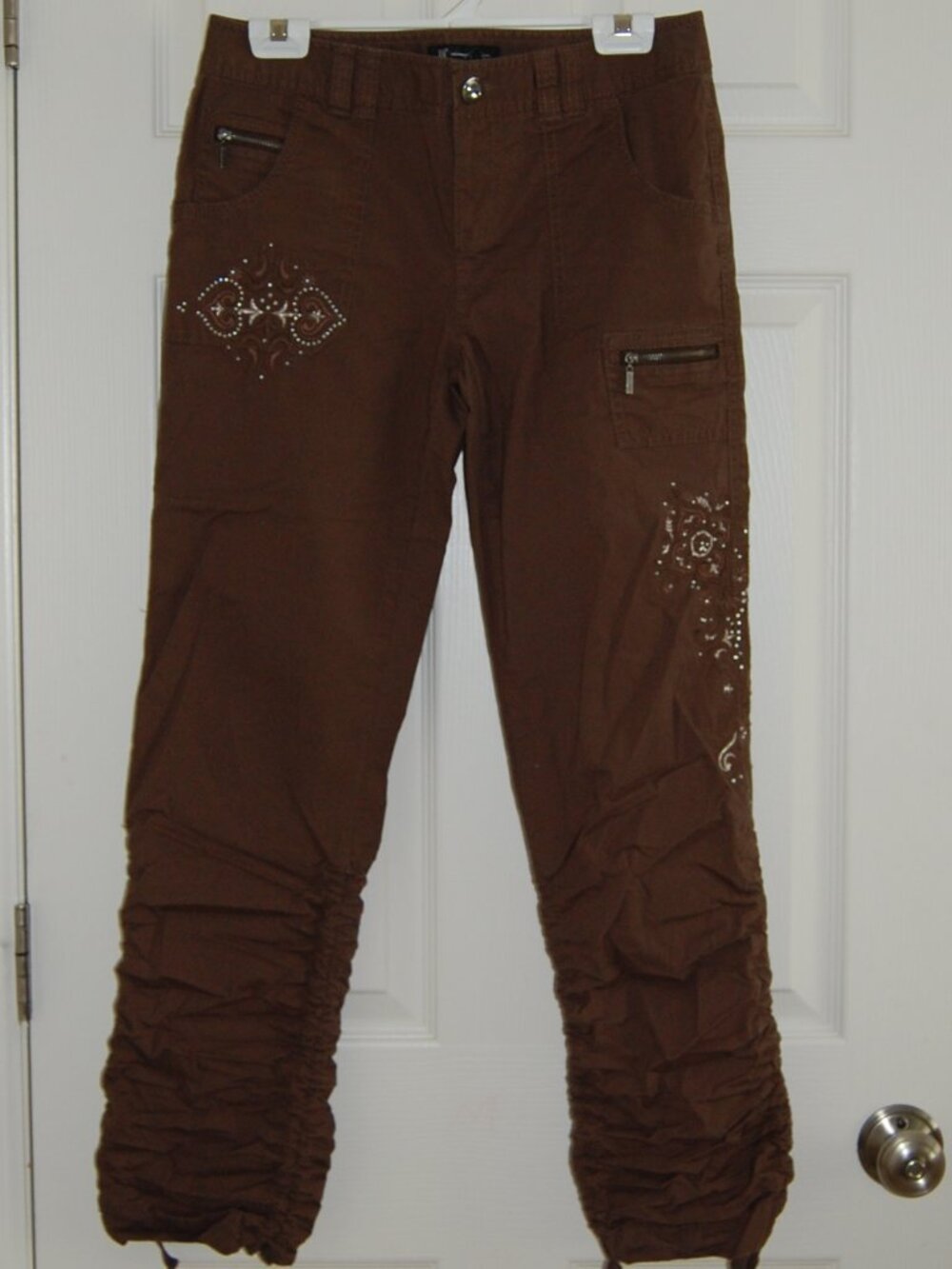 I.N.C Y2K Cotton Cargo Capri Pants, Women Size 4 (29" Waist)